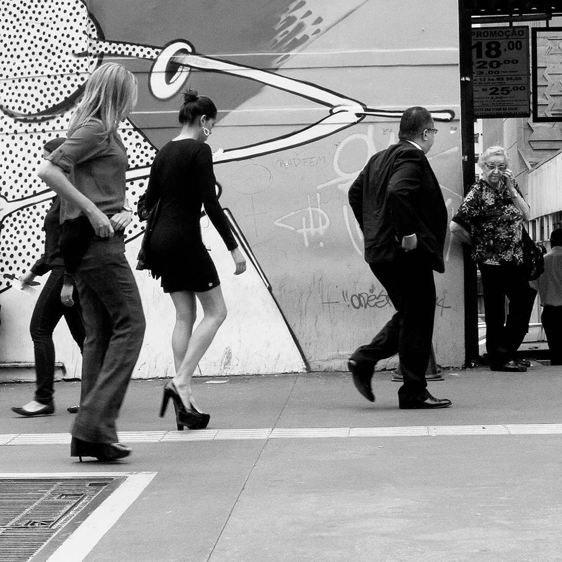 Walking and watching