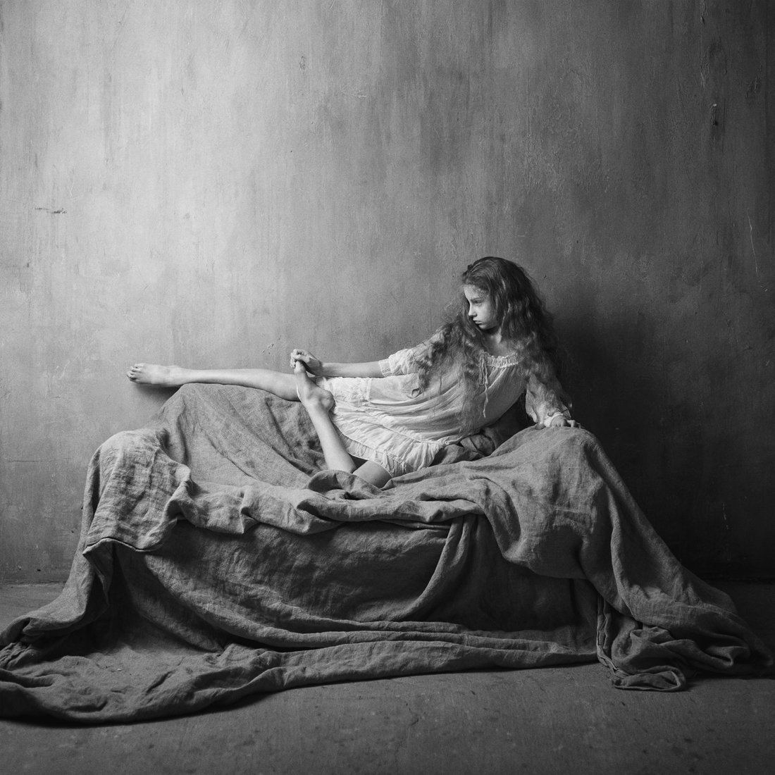 Portraits of young women.