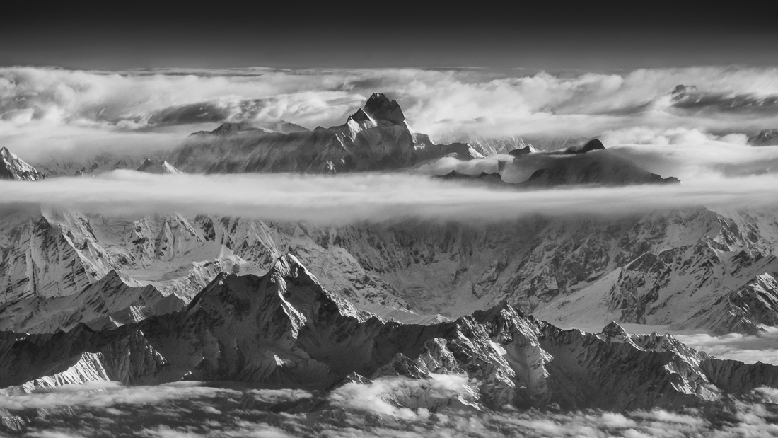 Roof of the World; Karakoram and Kunlun Mountains in infrared.