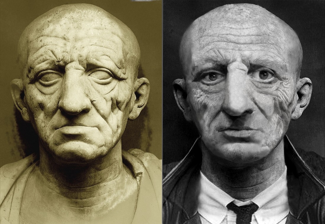 When the sculptures change of century ...