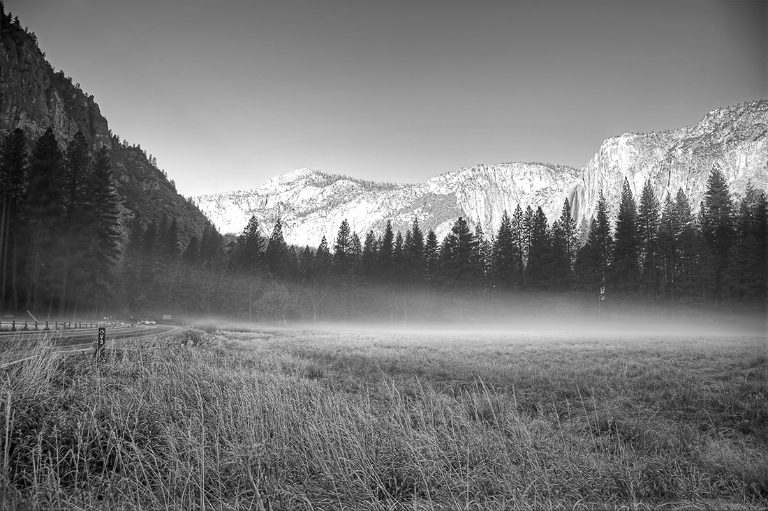 Misty morning.