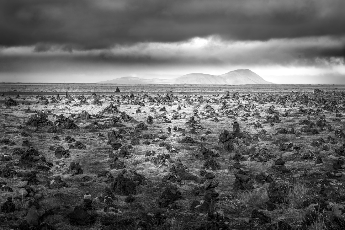 Iceland Black And White