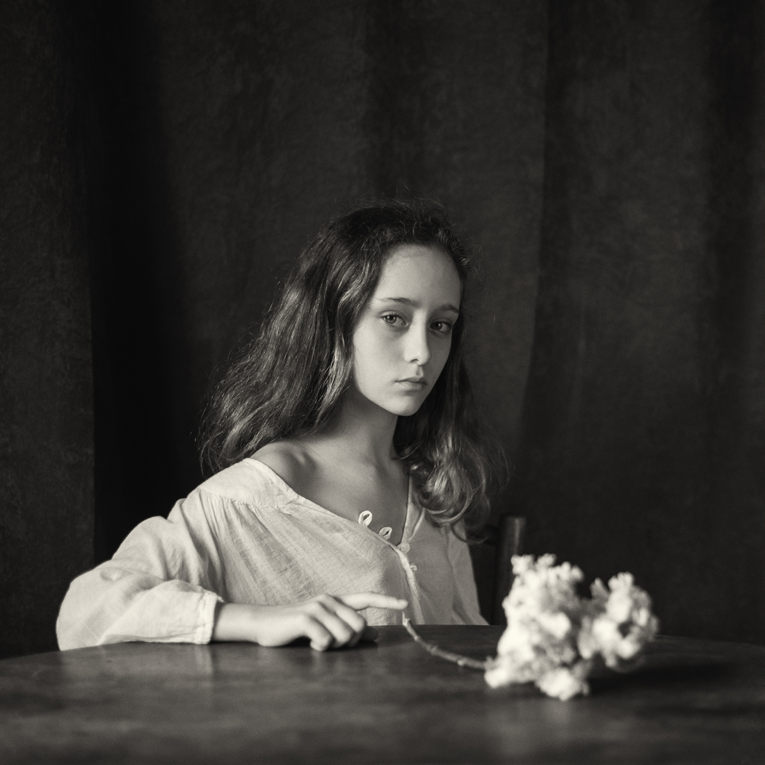 Portraits of young women.