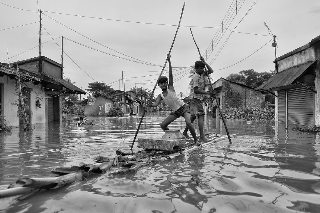 Flood of West Bengal , India 