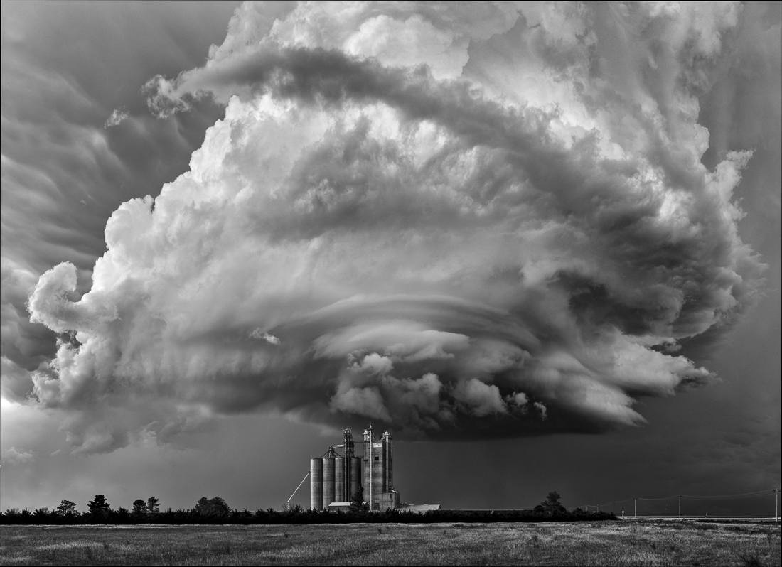 Storm Cloud With Grain Silo