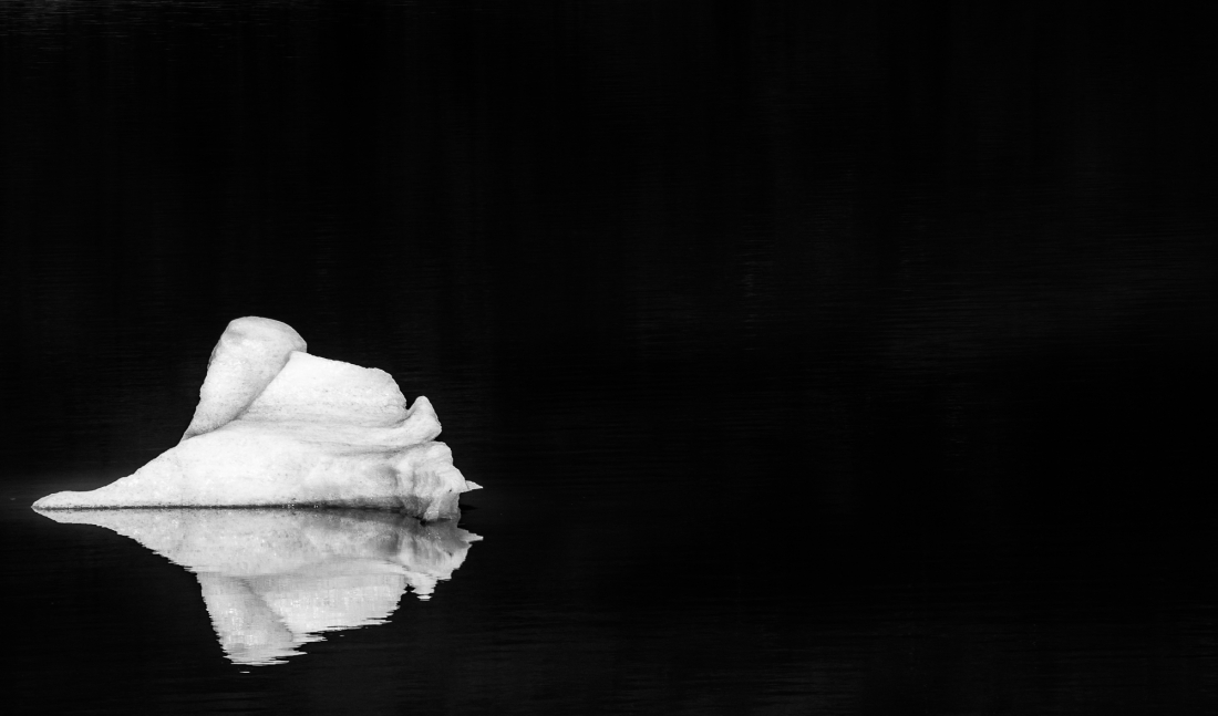 White over black
