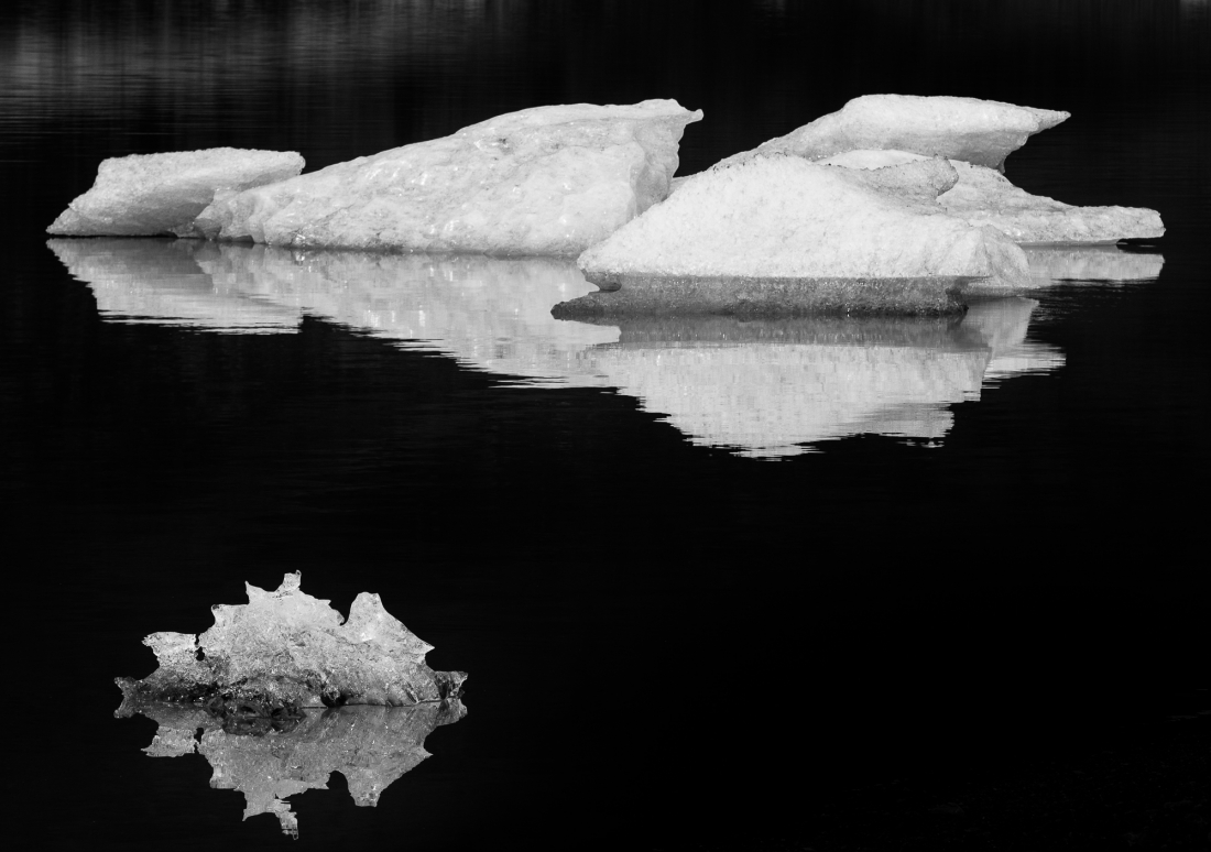 White over black