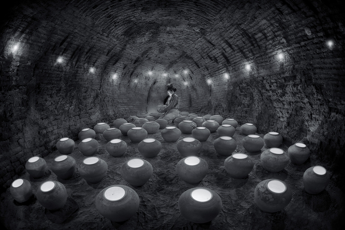 IN CAVE OF BAKING POTS