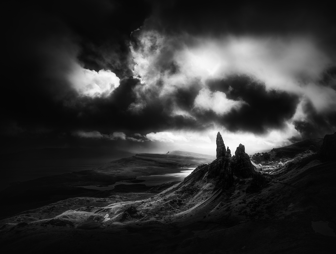 The dramatic weather in northern Scotland