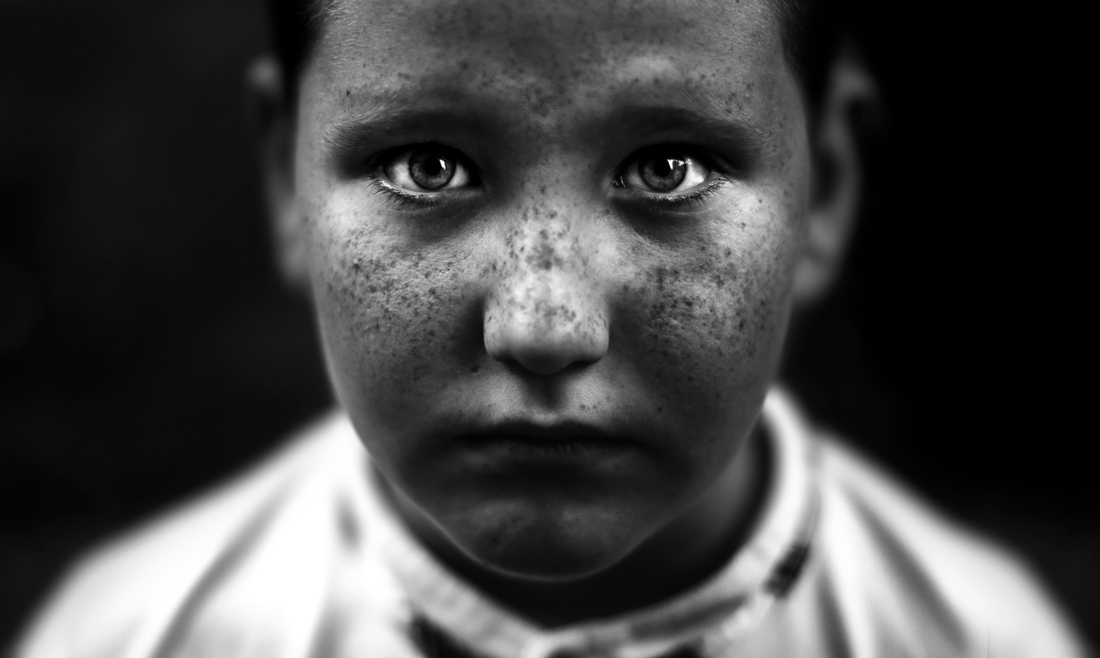 Eight summer old eyes