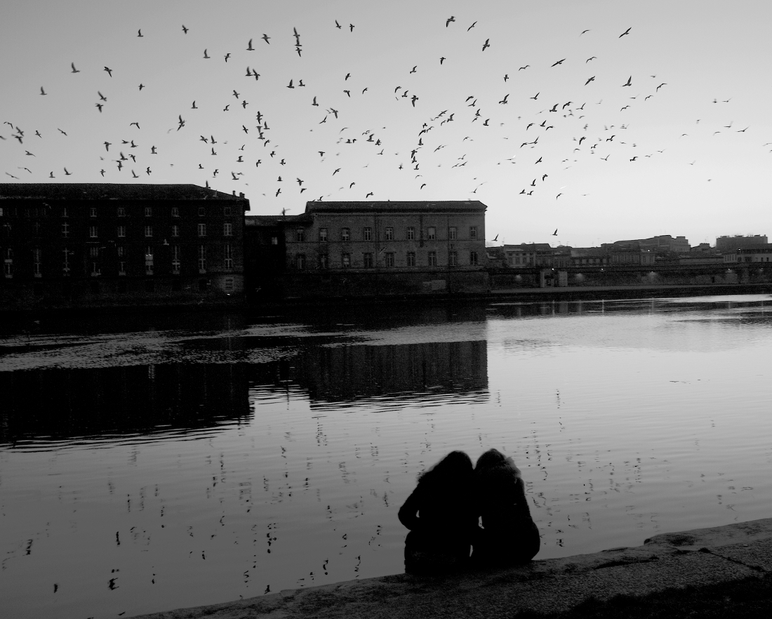The Garonne river in Toulouse