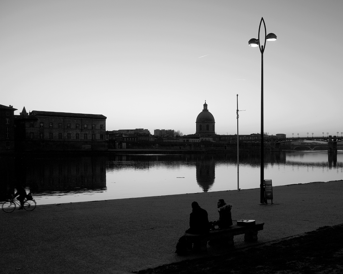 The Garonne river in Toulouse
