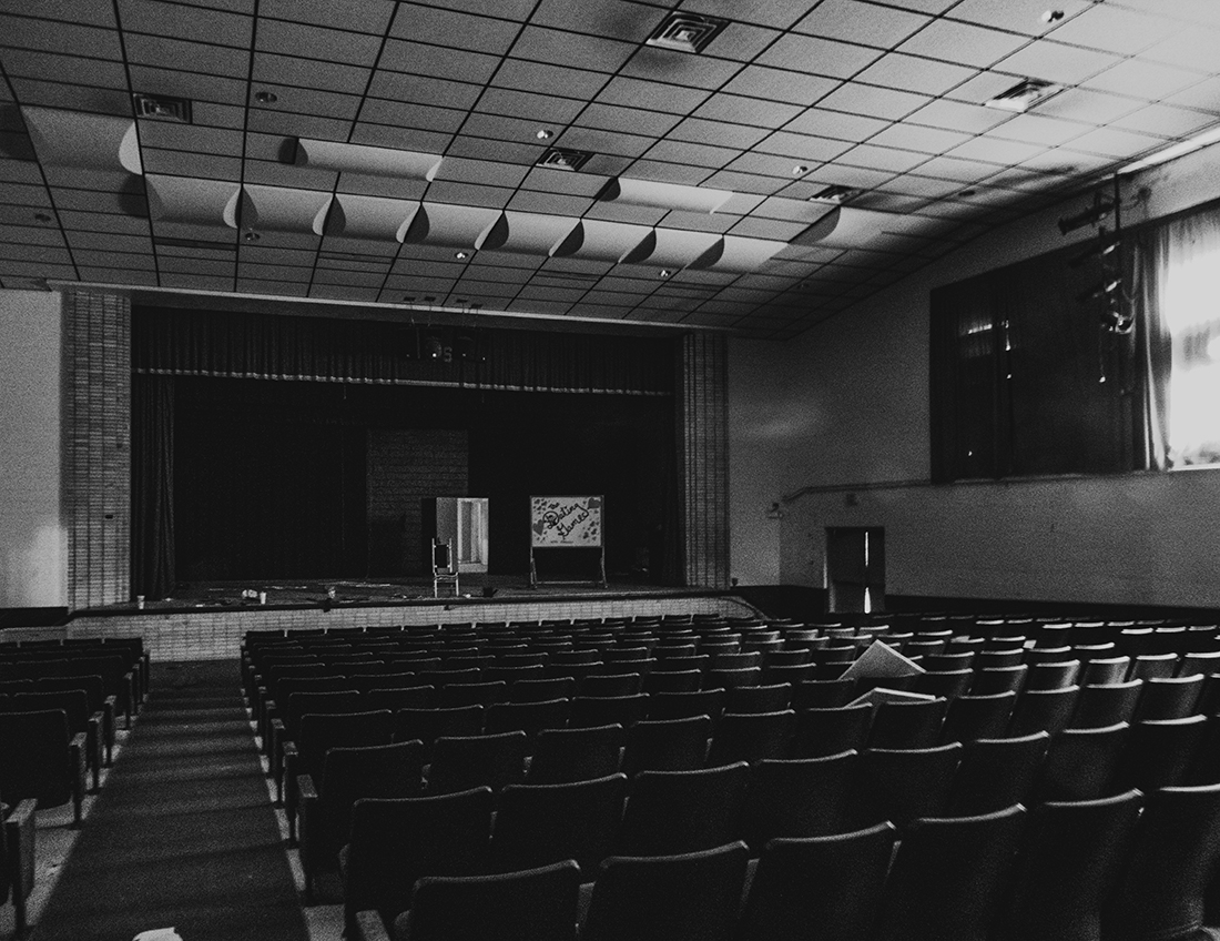 Inside the abandoned High School in Williston,  Florida, USA