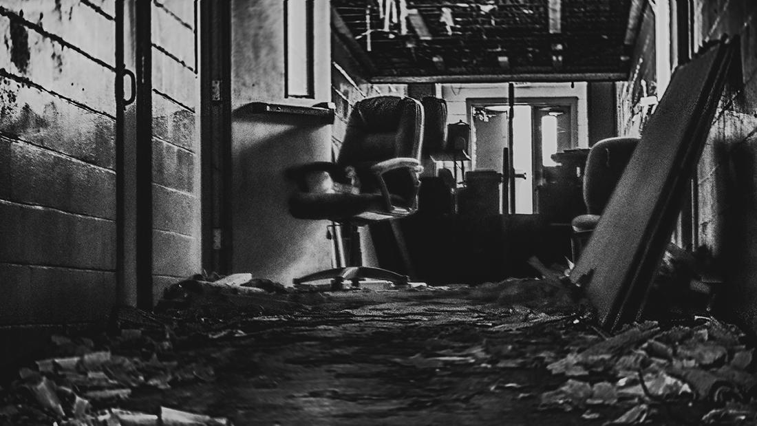 Inside the abandoned High School in Williston,  Florida, USA