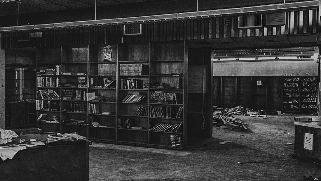 Inside the abandoned High School in Williston,  Florida, USA