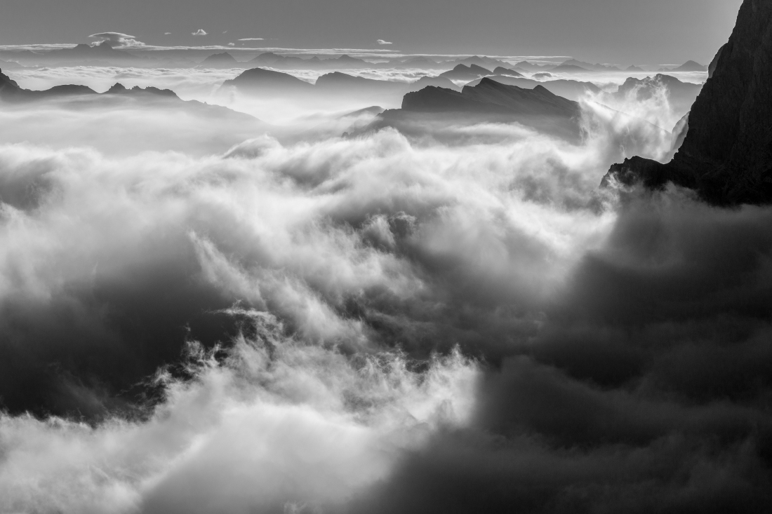 Waves of clouds