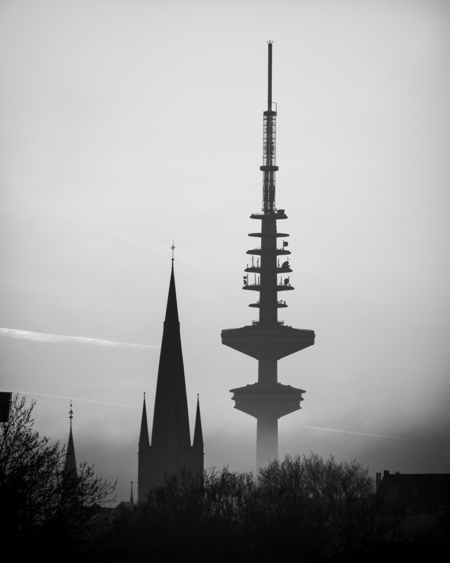 Foggy day in Hamburg