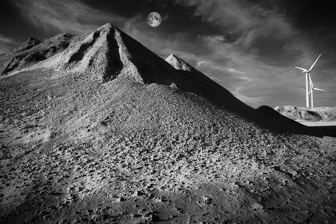 Infrared Lunar Landscape
