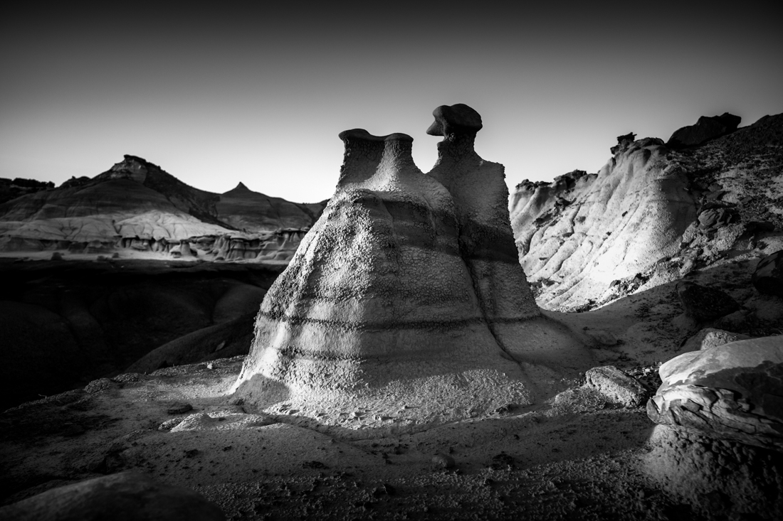 Hoodoos and other hidden treasures in the badlands of the US-SouthWest