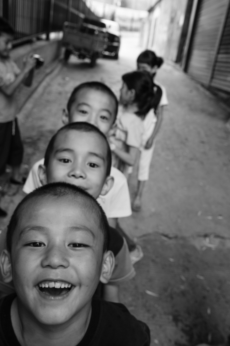 Playing with children