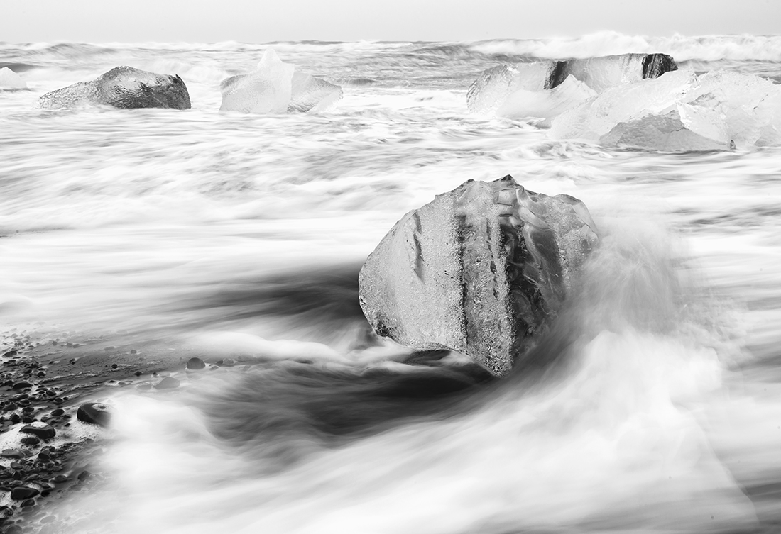 Icy cold water