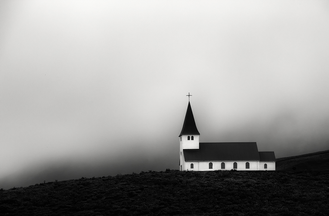 Vik Church in the mist | Iceland 