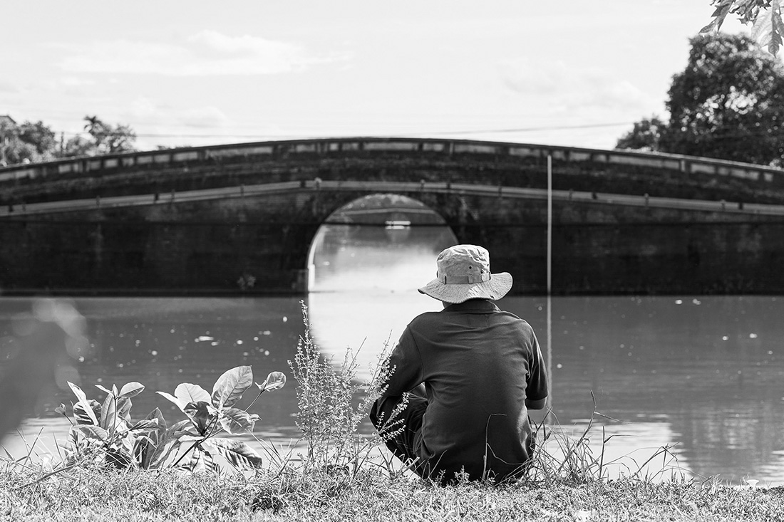 Daily life in Huê, Vietnam.