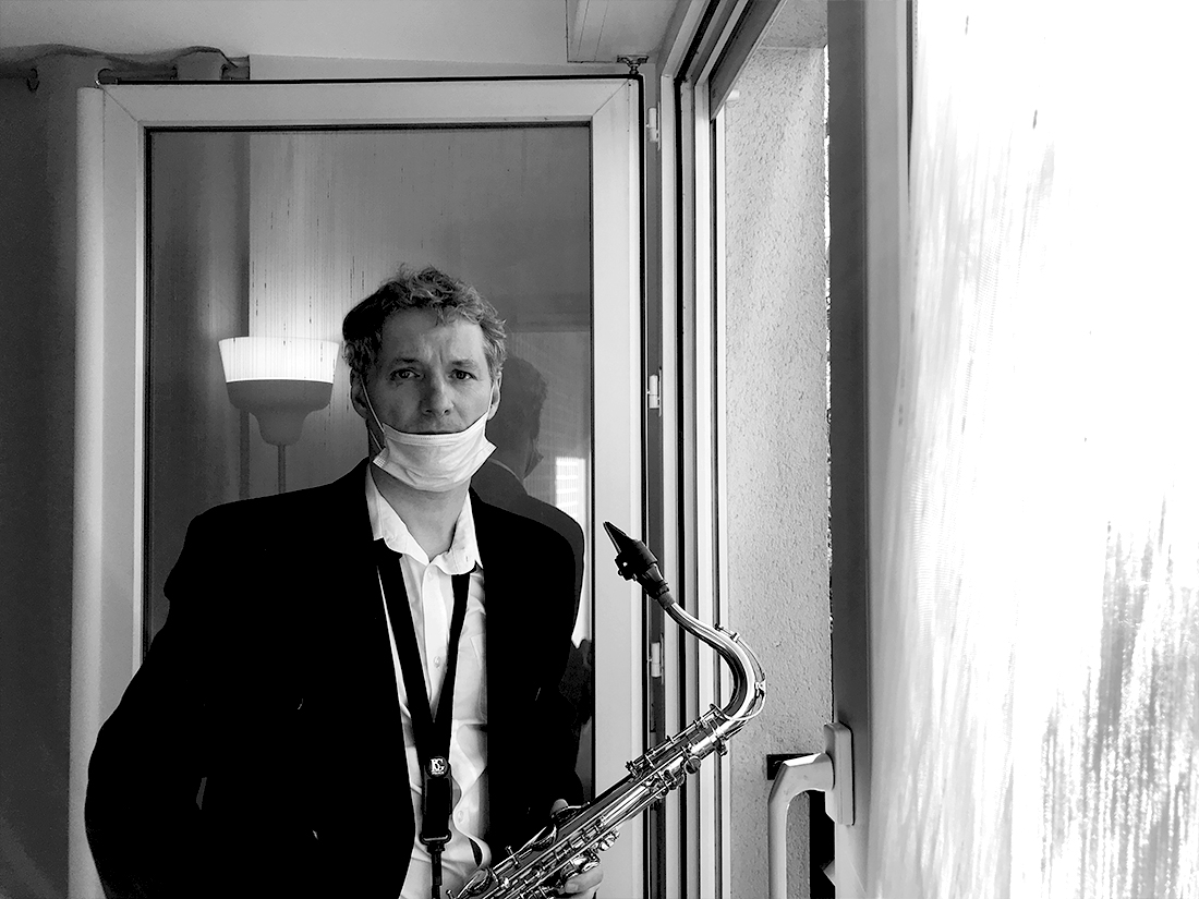 The man with a saxophone