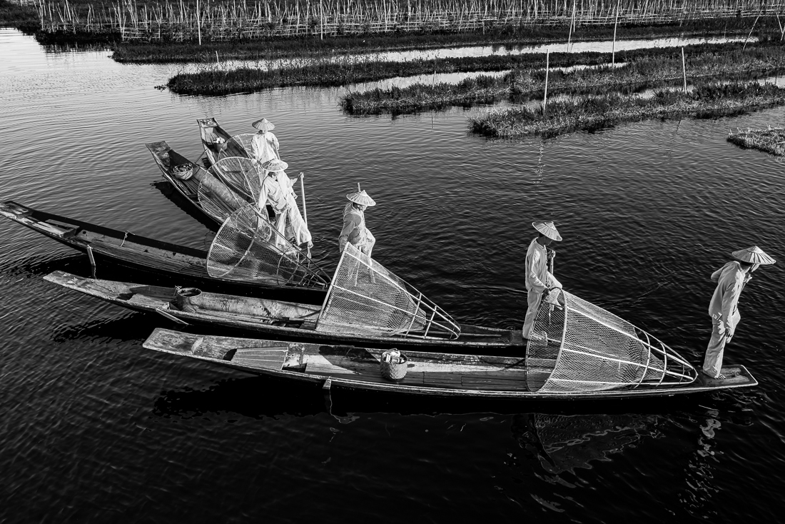 Leg-Rowing Fishermen
