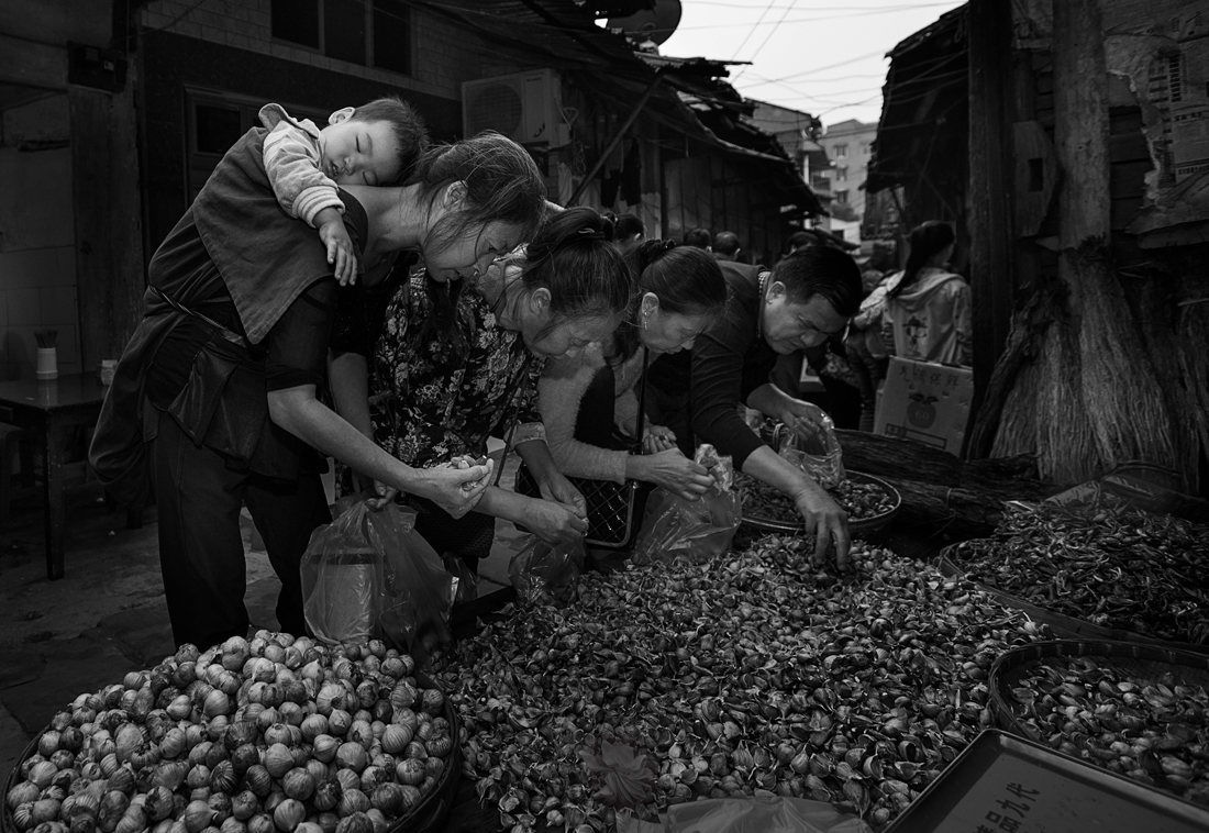 On the street of ancient town