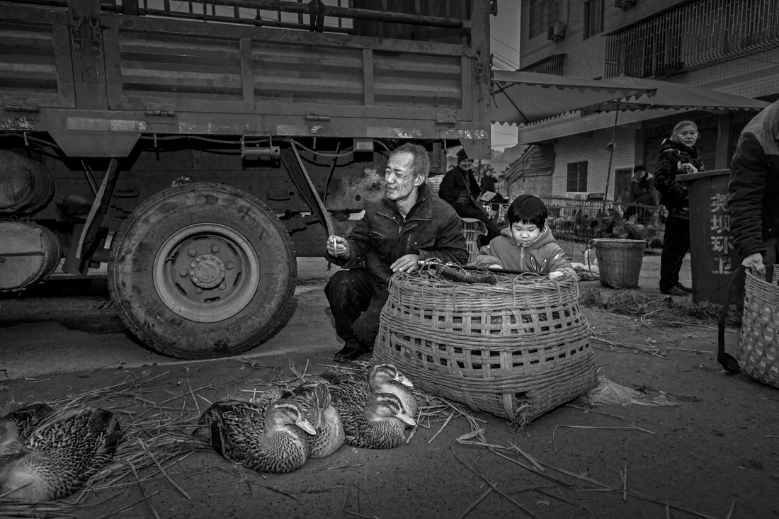 On the street of ancient town