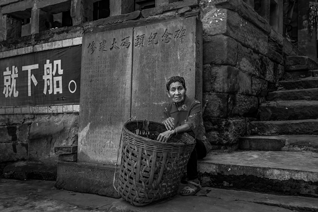 On the street of ancient town
