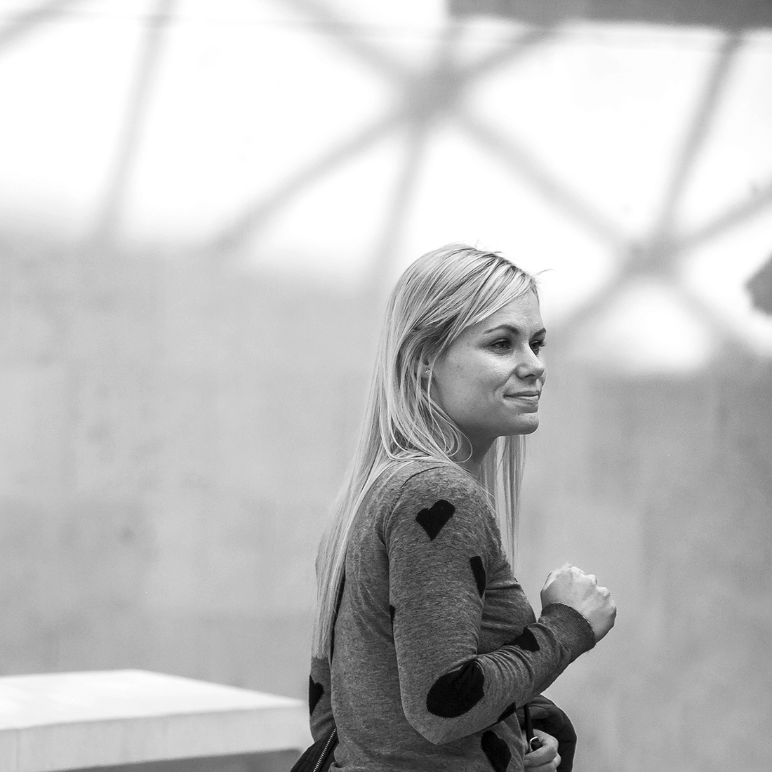 Contemplation in the Great Court of the British Museum, London.