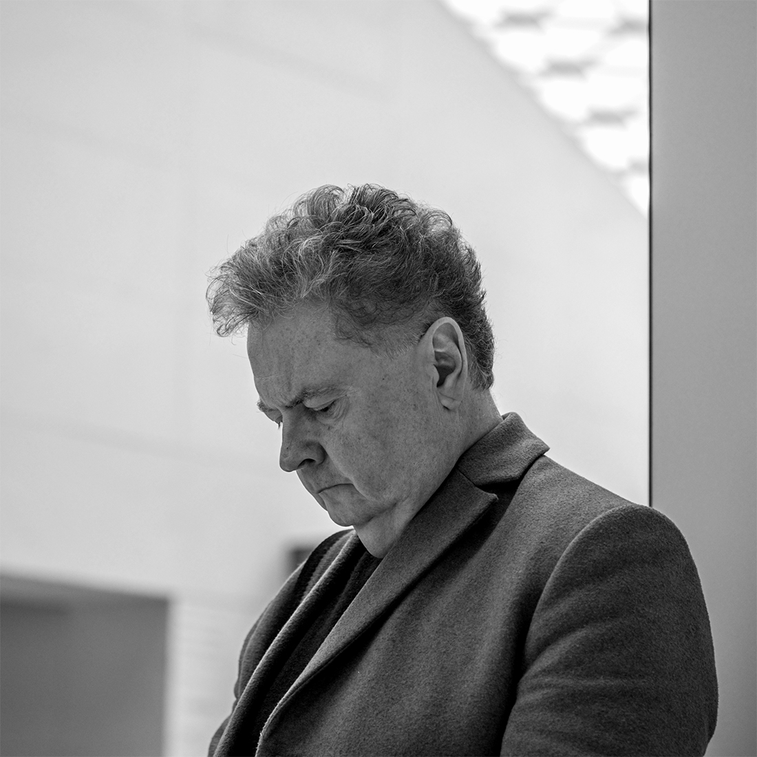 Contemplation in the Great Court of the British Museum, London.