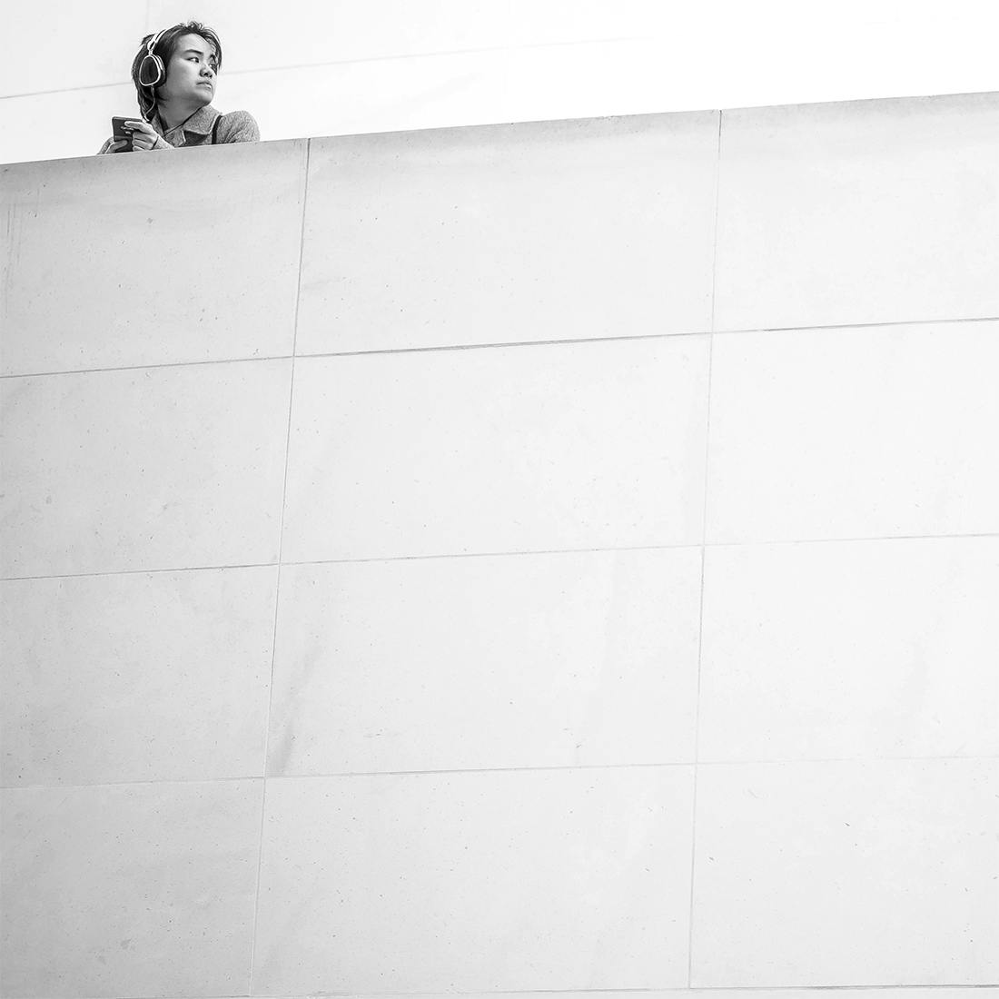 Contemplation in the Great Court of the British Museum, London.