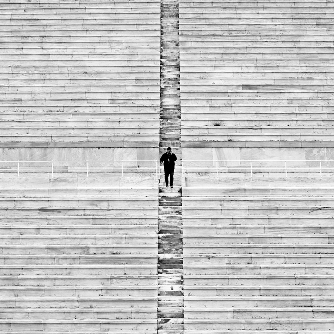 Stadium stairs