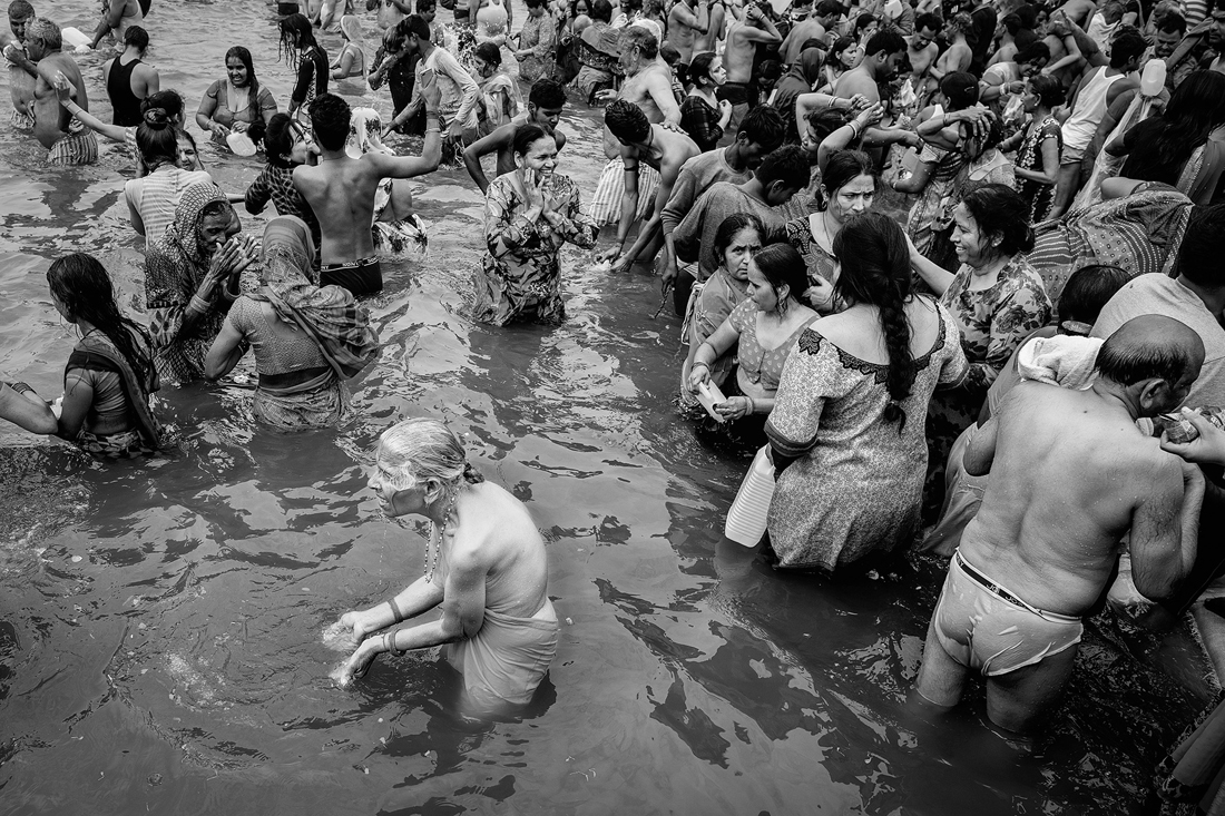 Bathing in the Ganges River