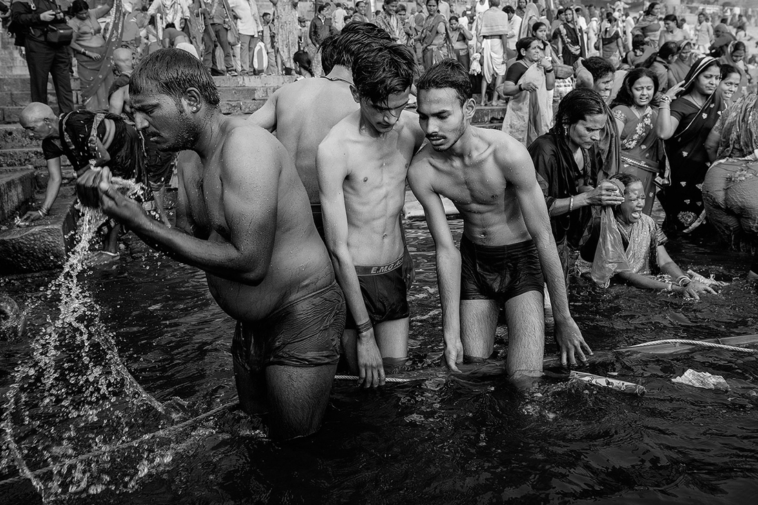 Bathing in the Ganges River