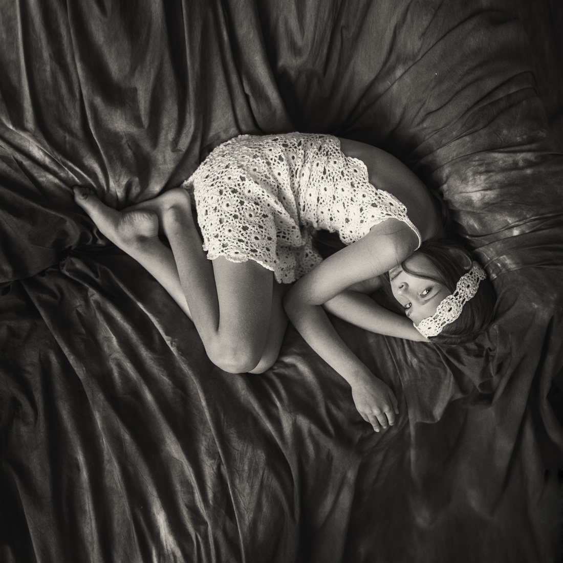 Portraits of young women.