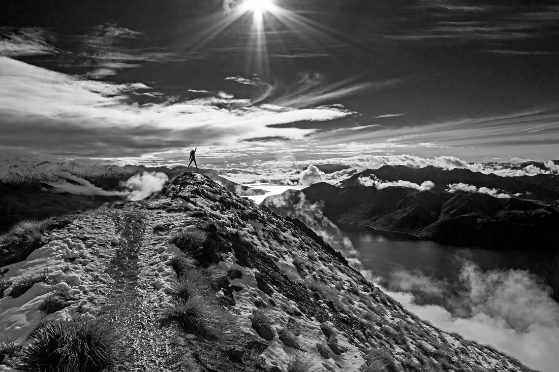 Above the clouds - a feeling of freedom and peace