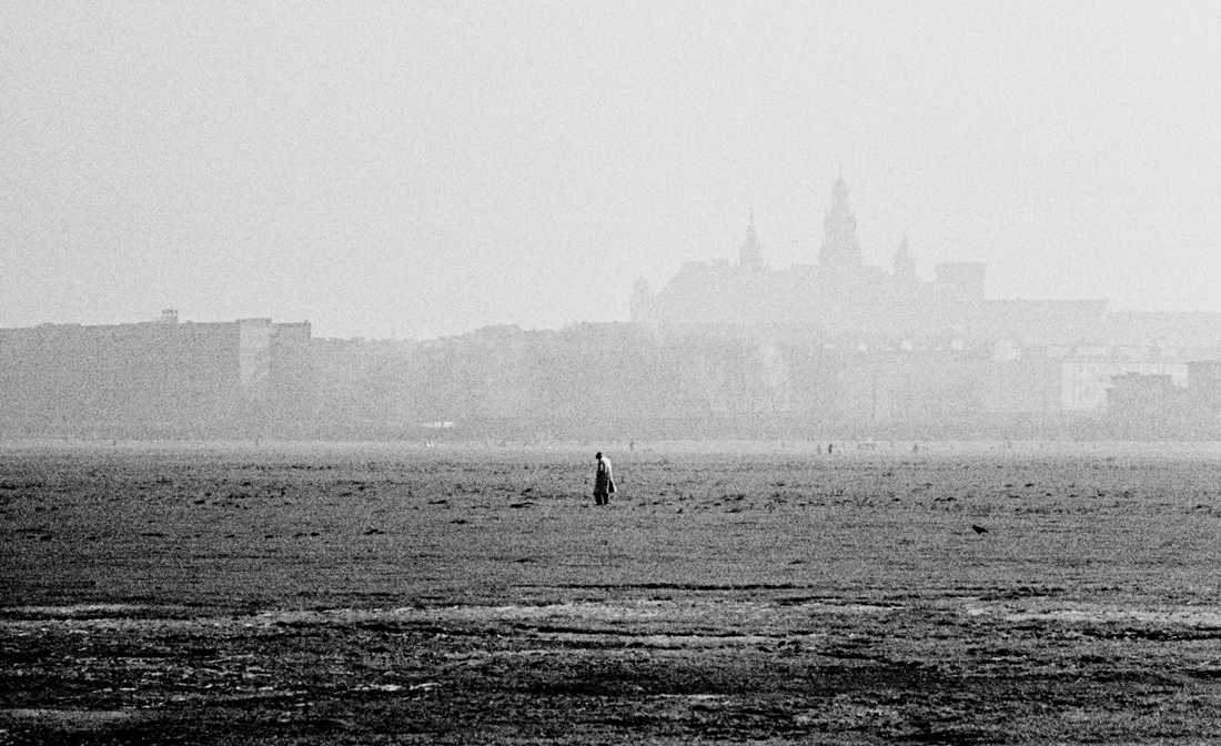 Old Krakow on a foggy day