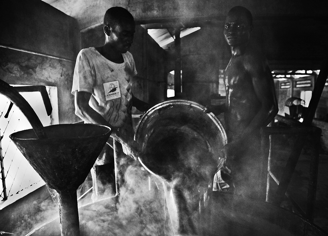 Palm oil production in the Central African Republic