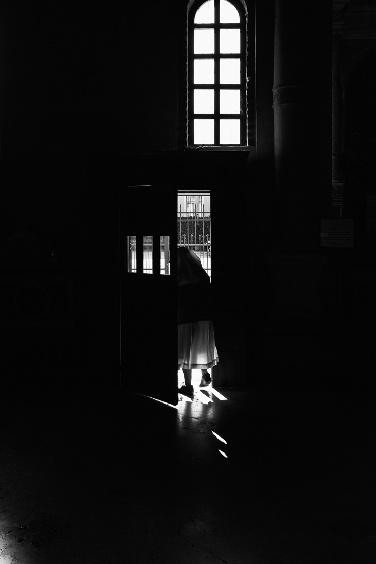 Backlit people