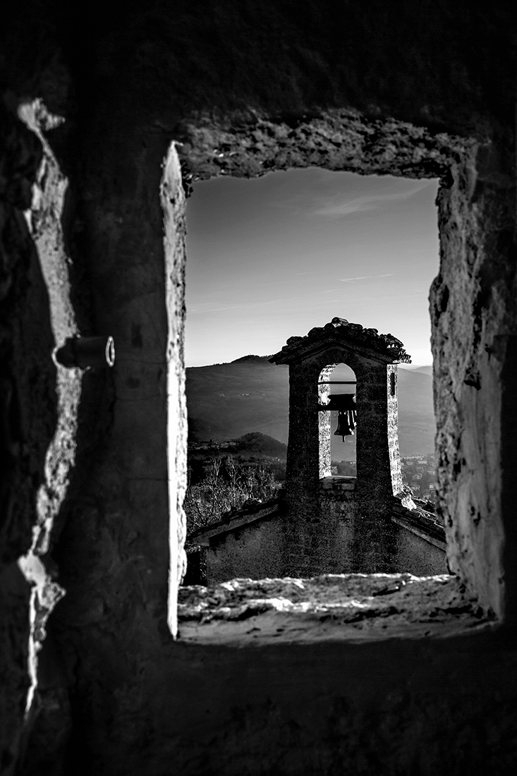  a window on the bell tower