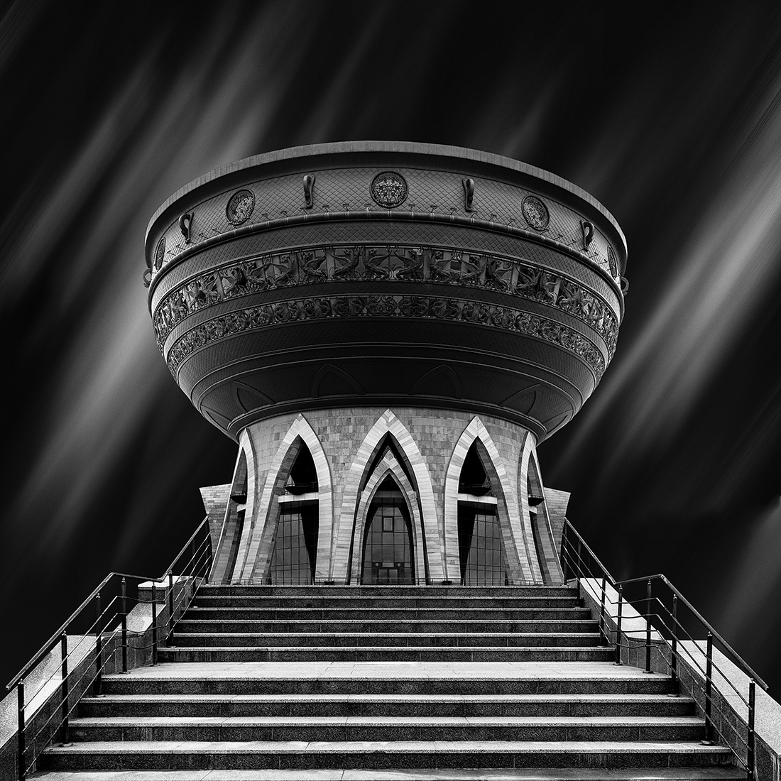Kazan black and white