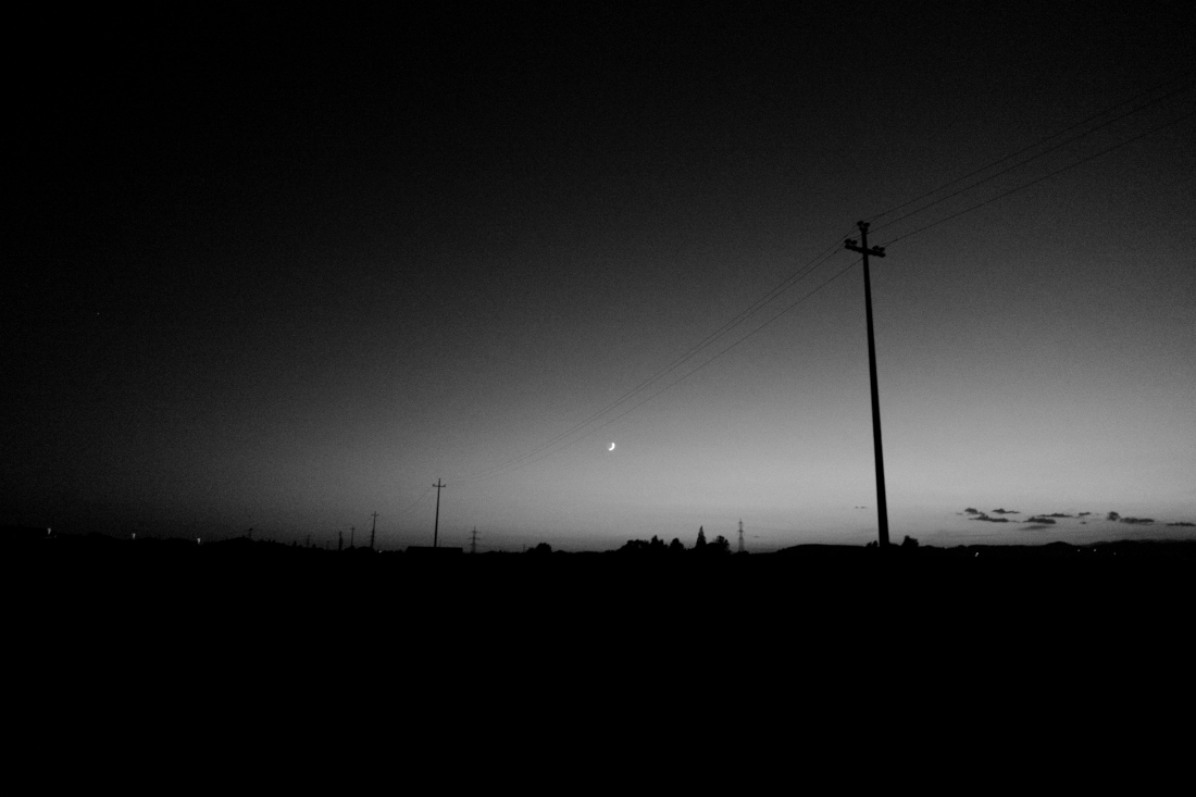 countryside in dim light