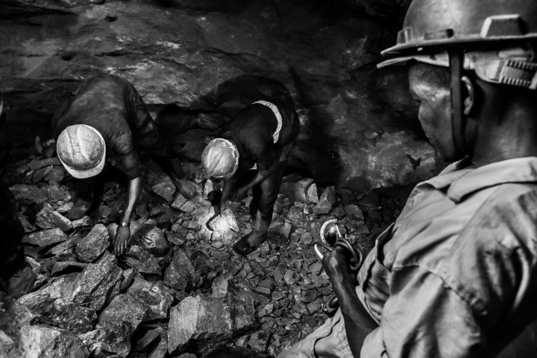 After the blast - Looking for the stones