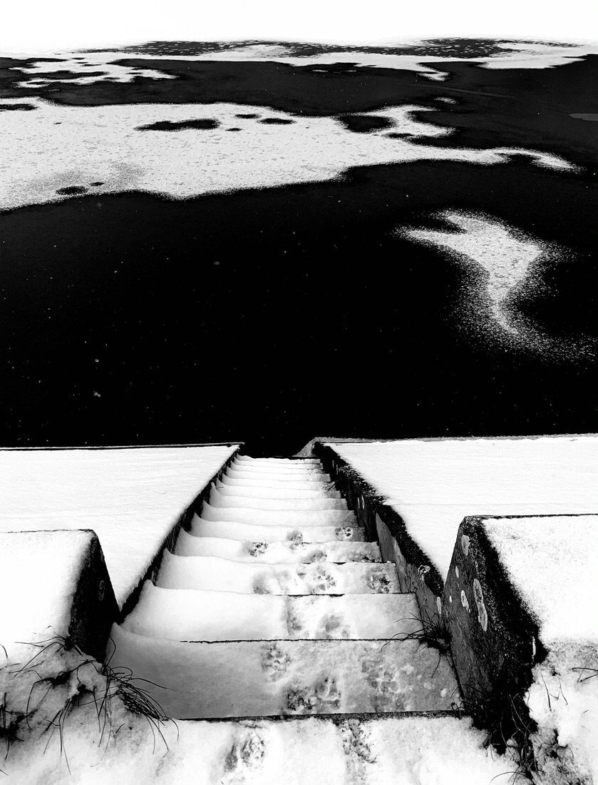 Water, snow, ice, me...and concrete walls