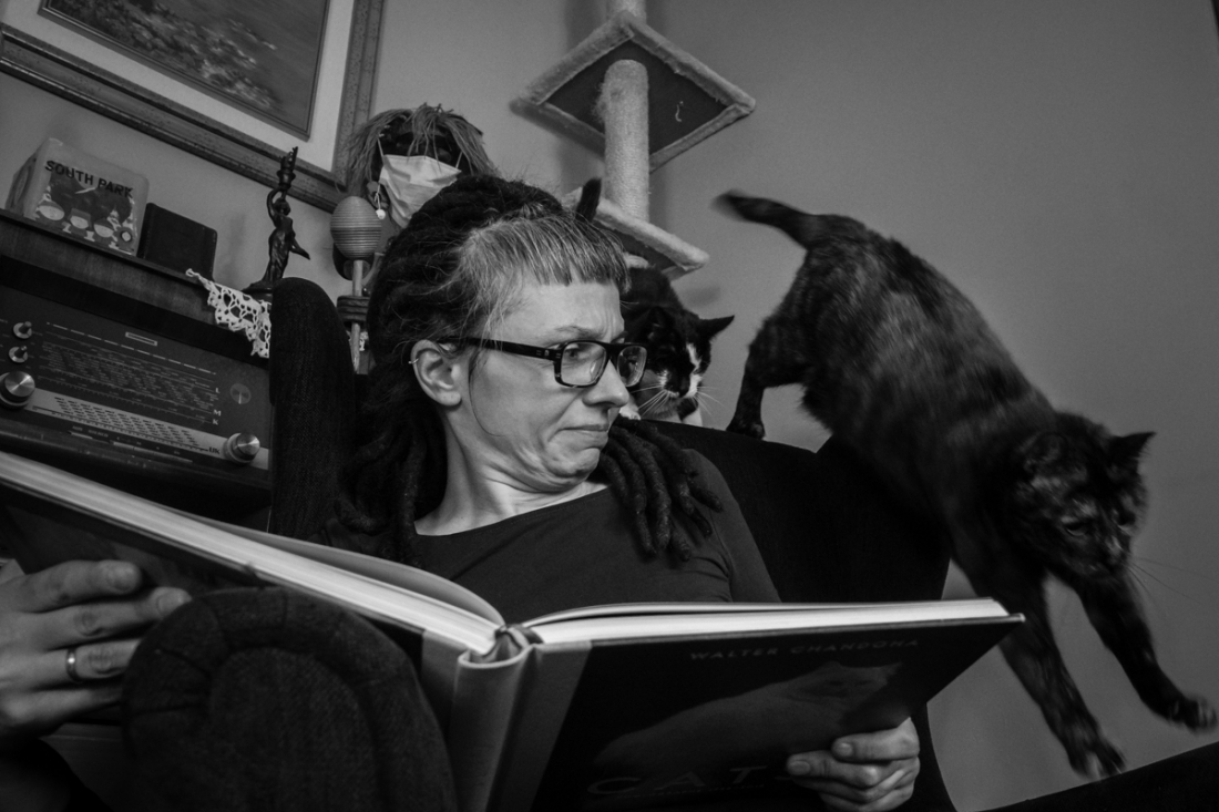During the pandemic I live at my cats' place