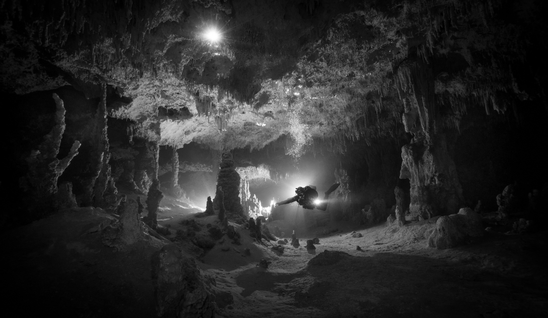 Mystery of flooded caves